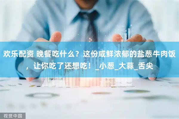 欢乐配资 晚餐吃什么？这份咸鲜浓郁的盐葱牛肉饭，让你吃了还想吃！_小葱_大蒜_舌尖