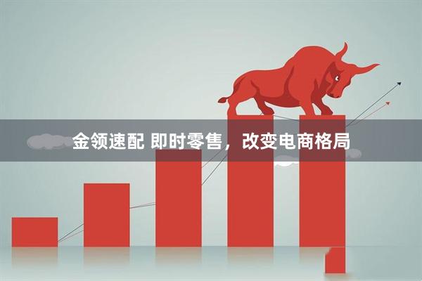 金领速配 即时零售，改变电商格局